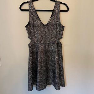 Black and Gold Sparkle Dress